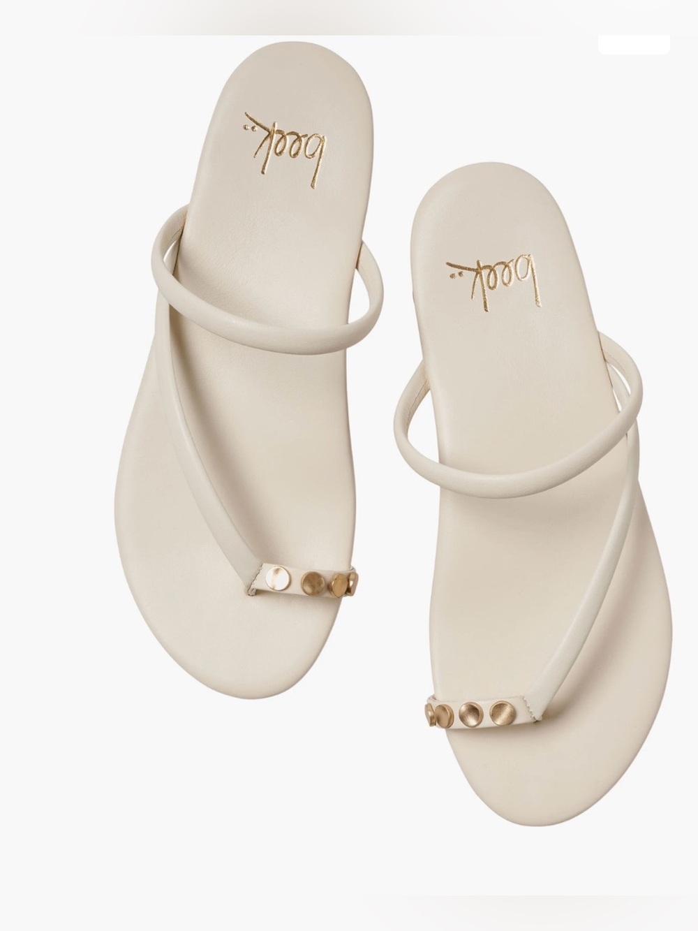 BEEK Starbird Studded Toe Ring Slide
Sandal women size 8 gently used
Vanilla
$24